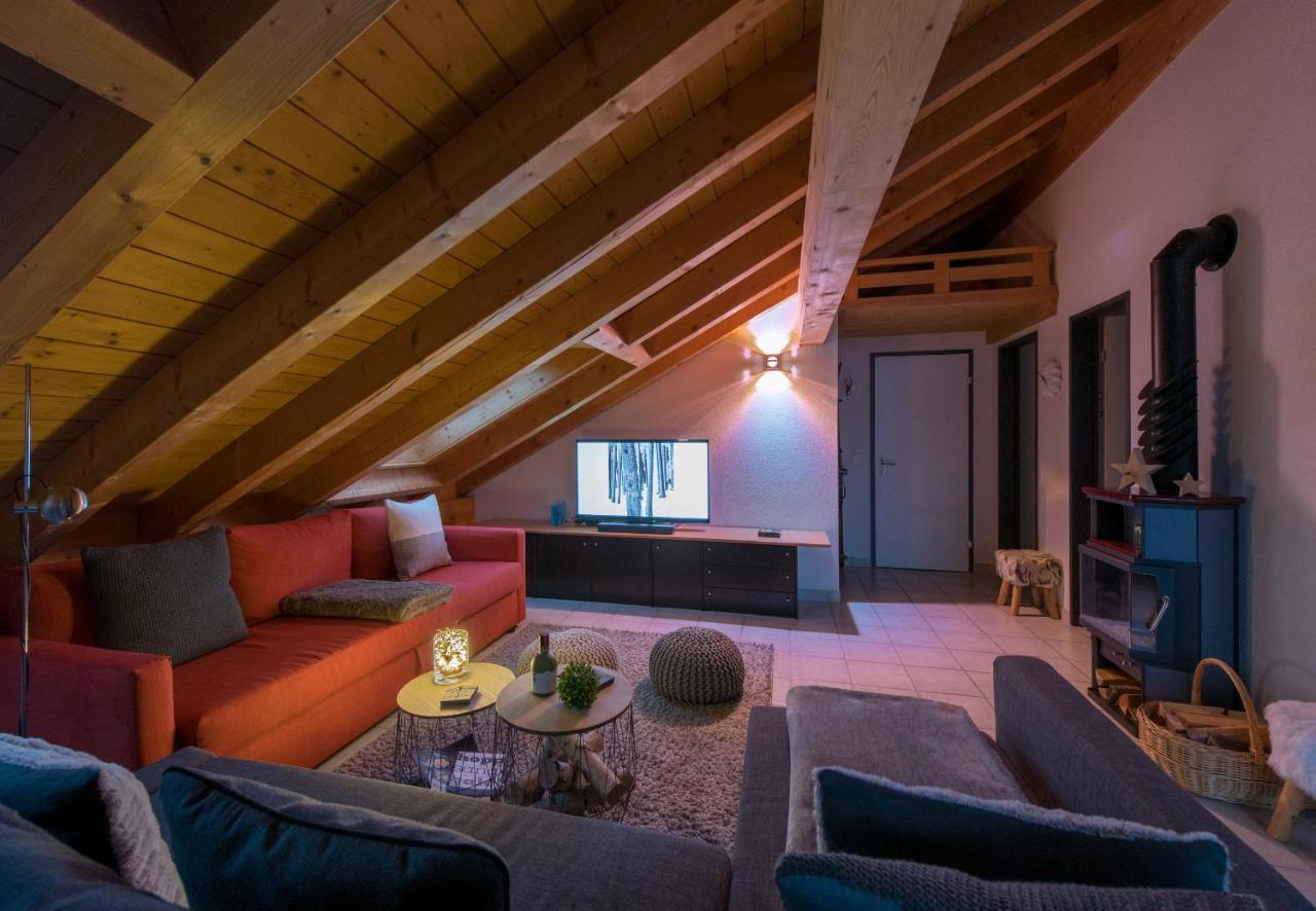 Chalet Rose Penthouse Wengen Exteriér fotografie