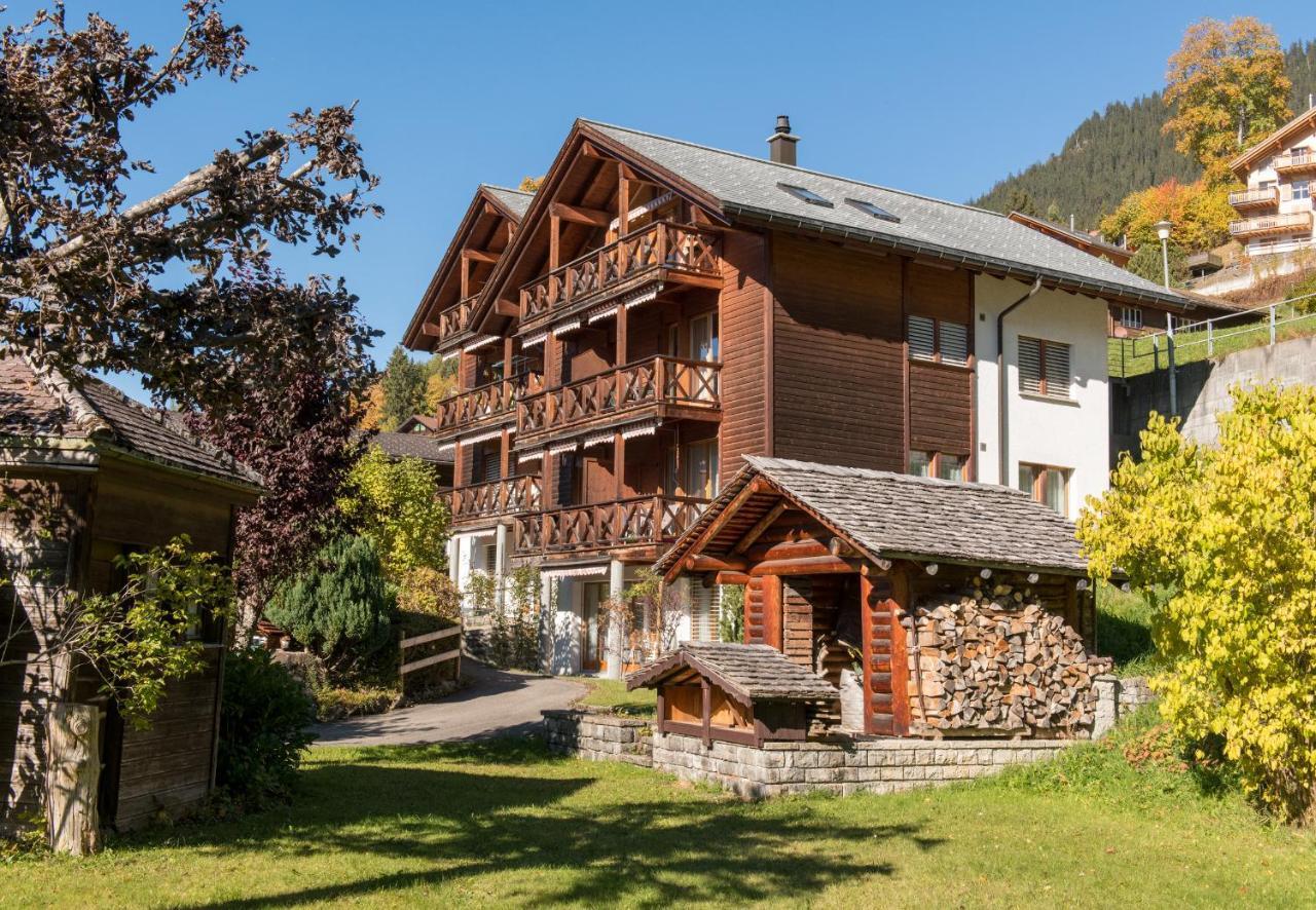 Chalet Rose Penthouse Wengen Exteriér fotografie