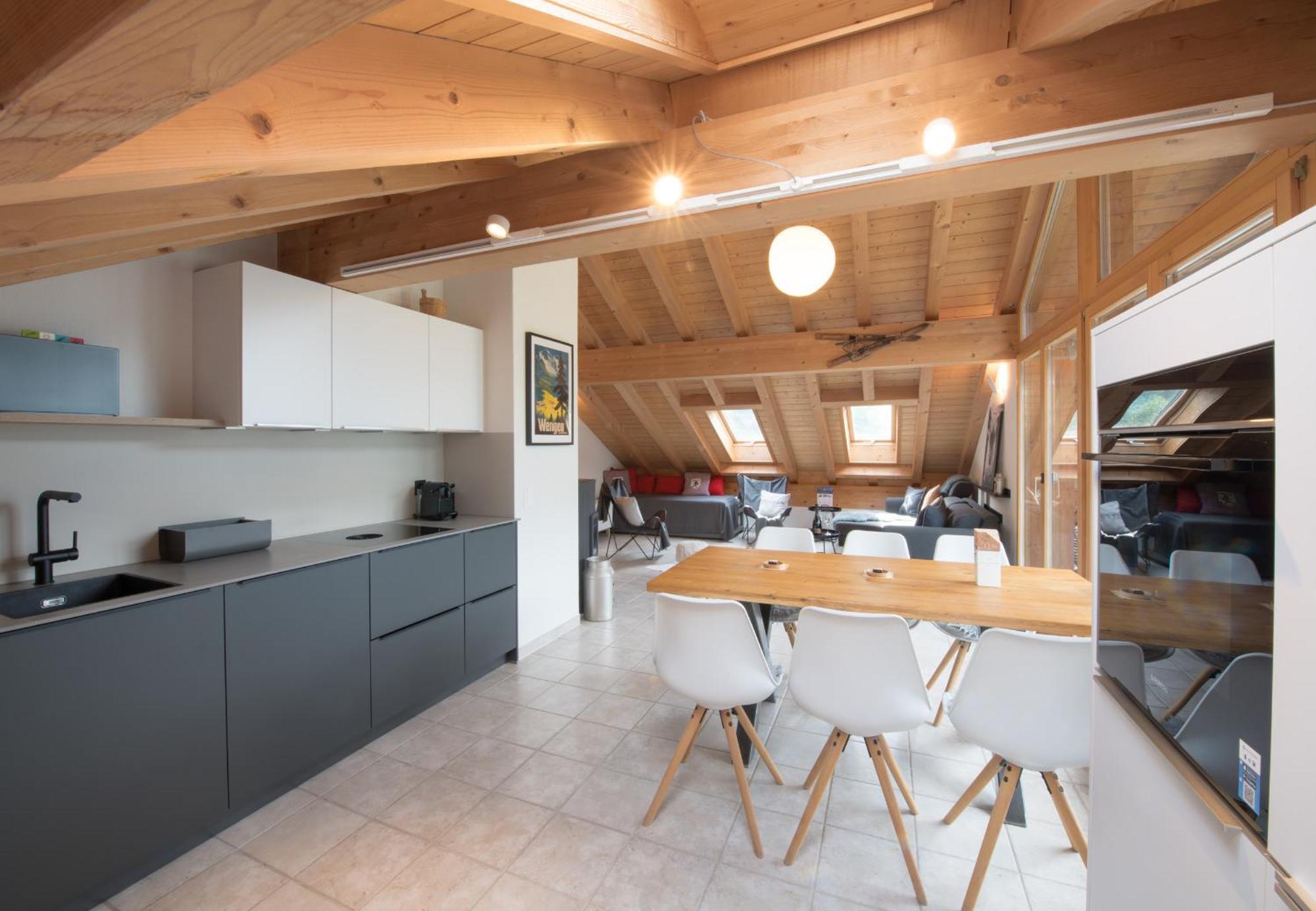 Chalet Rose Penthouse Wengen Exteriér fotografie